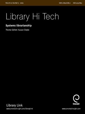 cover image of Library Hi-Tech, Volume 21, Issue 3
